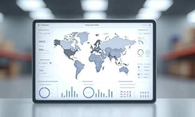Modern logistics tracking dashboard interface